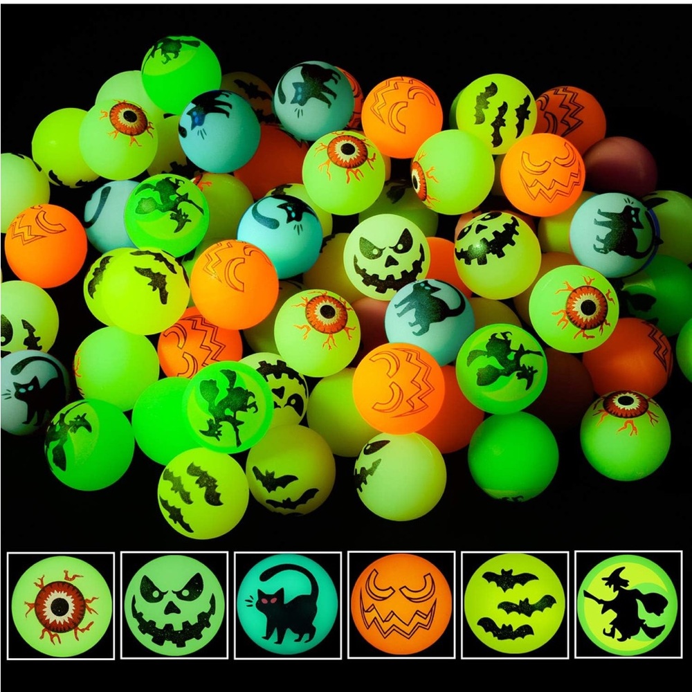 Glow in the dark bouncing balls
